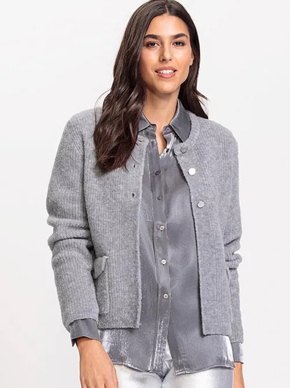 Olsen Henny Fit Cardigan with Wool